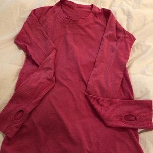 Raspberry color long sleeve lulu